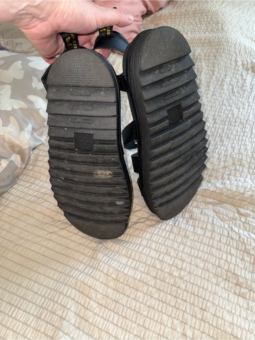 Dr Martens Black Leather Blair Sandals 8 - Picture 5 of 7